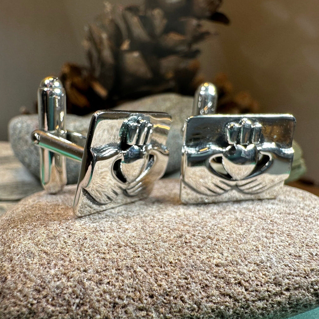 Traditional Claddagh Cuff Links