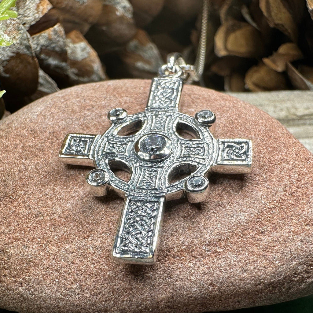 Scottish Iona Celtic Cross Necklace