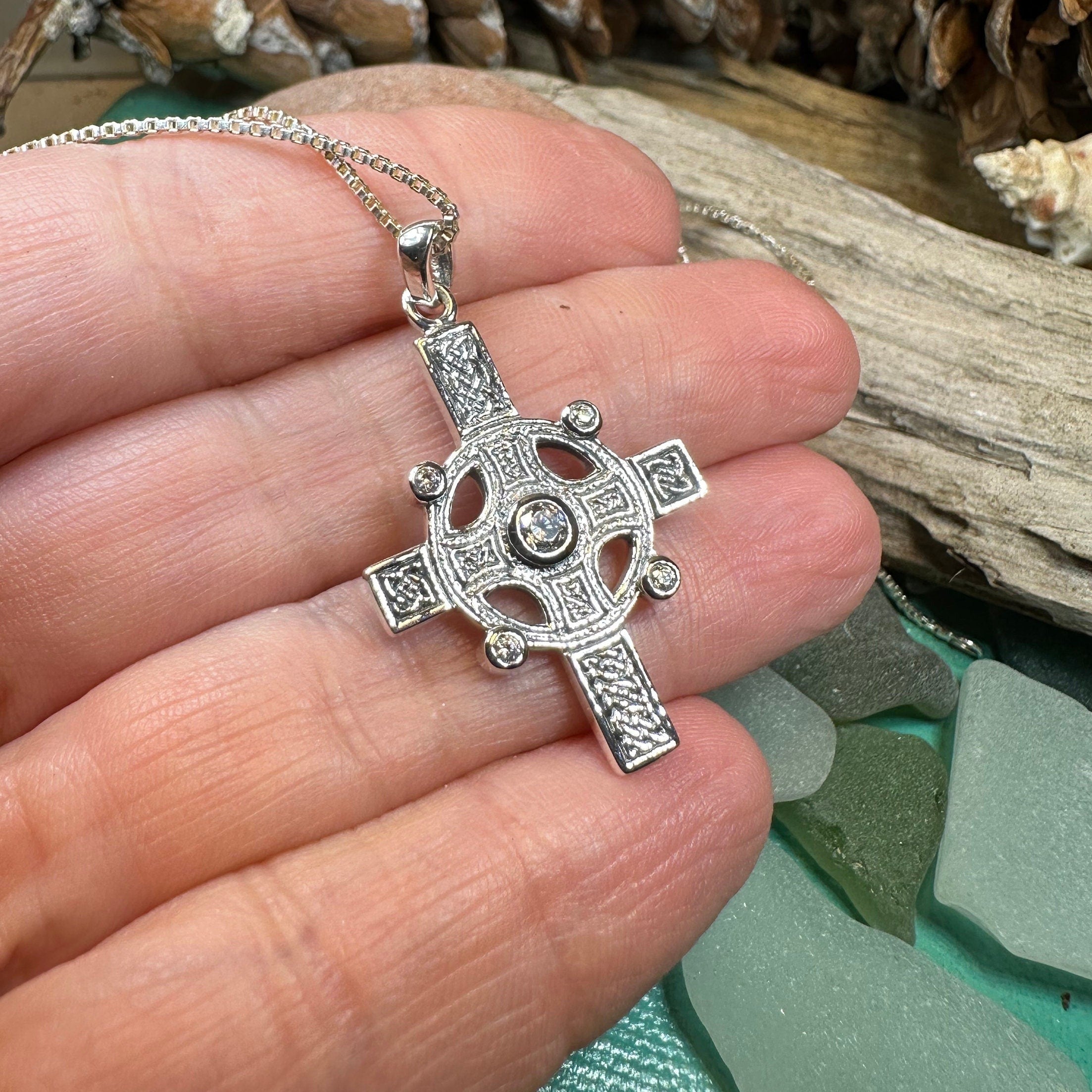 Scottish Iona Celtic Cross Necklace
