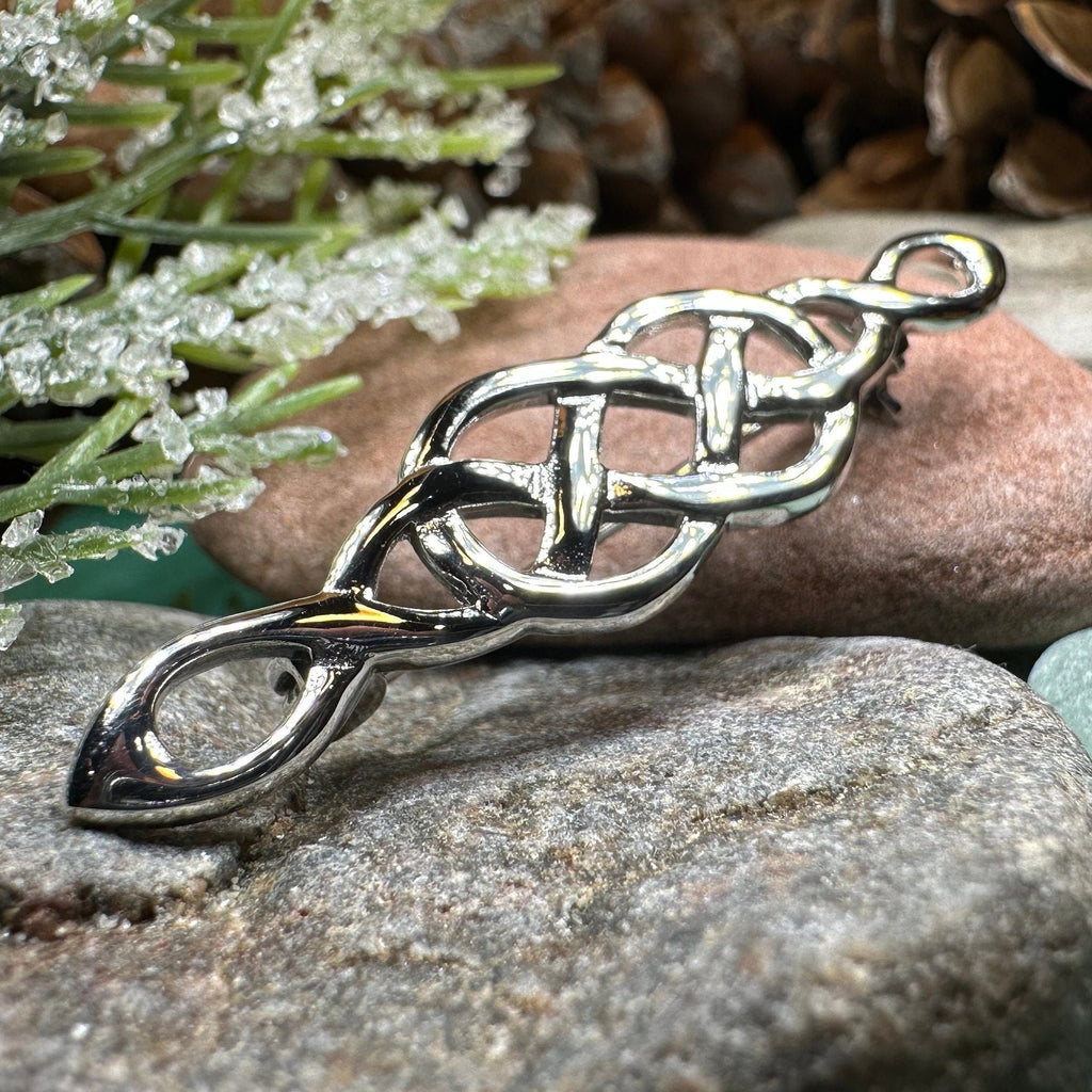 Volunti Celtic Knot Bar Brooch