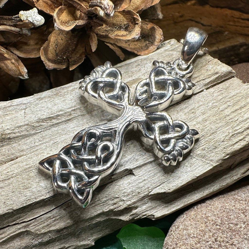 Eternal Tree Celtic Cross Necklace