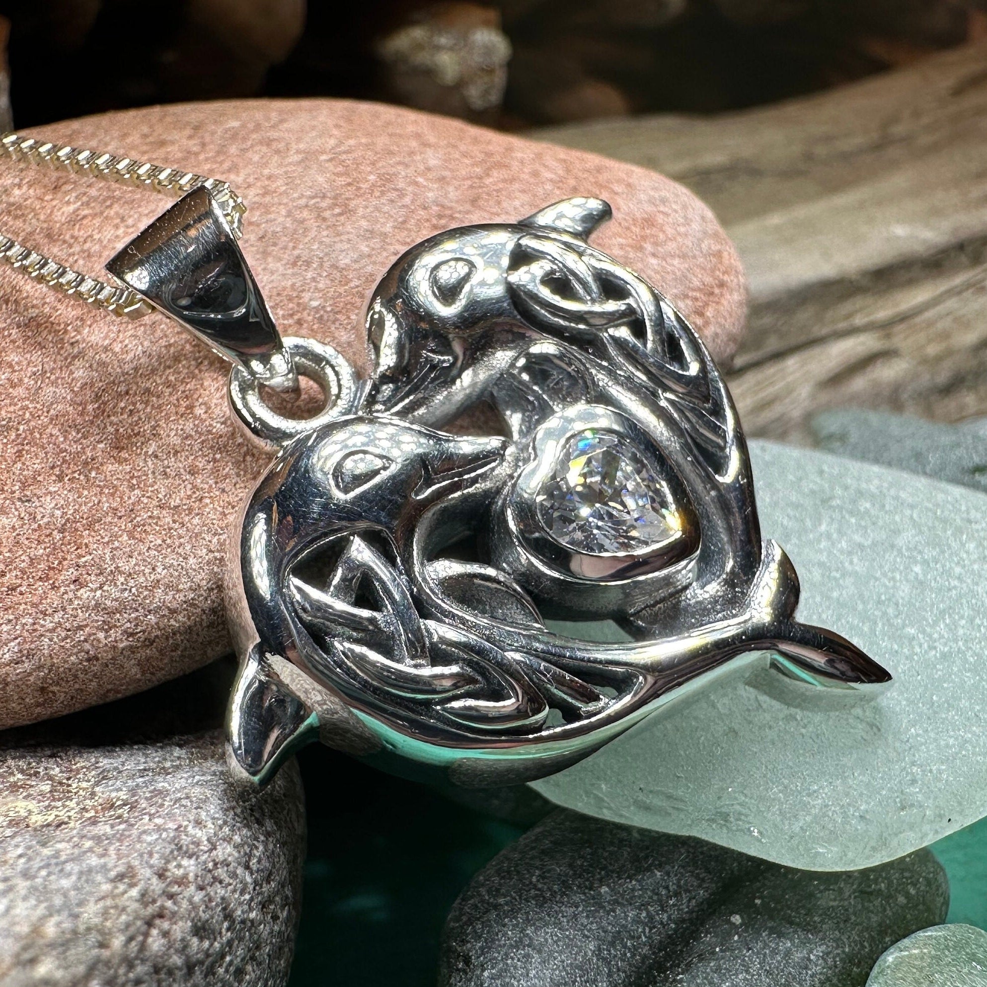 Hebrides Celtic Dolphin Necklace