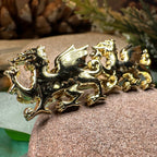Golden Welsh Dragon Cuff Links