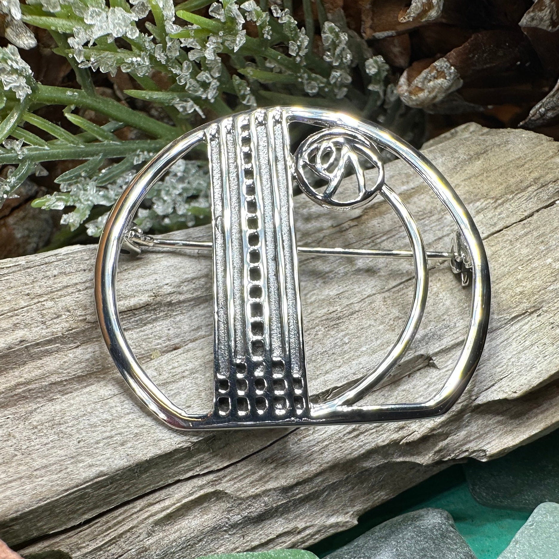 Myra Scottish Mackintosh Rose Brooch