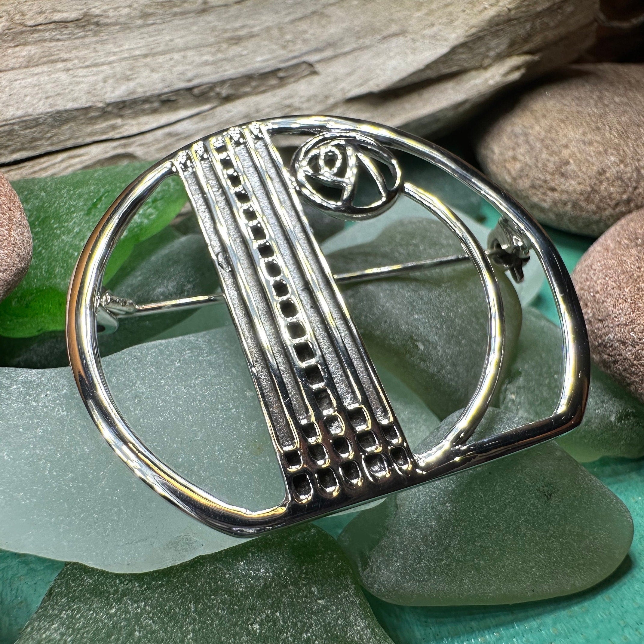 Myra Scottish Mackintosh Rose Brooch