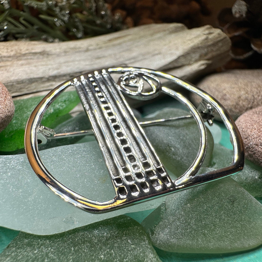 Myra Scottish Mackintosh Rose Brooch