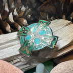 Emerald Green Celtic Cross Brooch