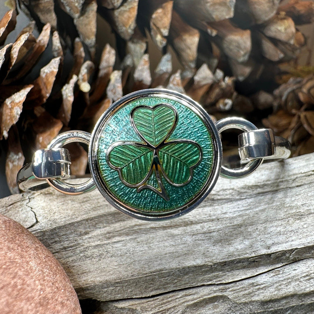 Enamel Shamrock Bracelet