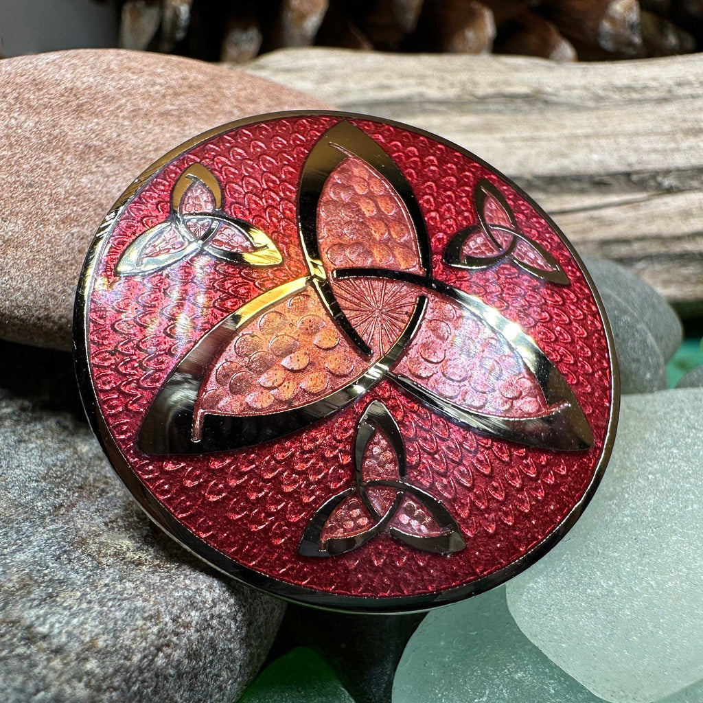 Celtic Four Trinity Knots Brooch