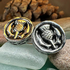 Elegant Thistle Cuff Links