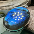 Blue Celtic Night Labradorite Necklace