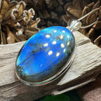 Blue Celtic Night Labradorite Necklace