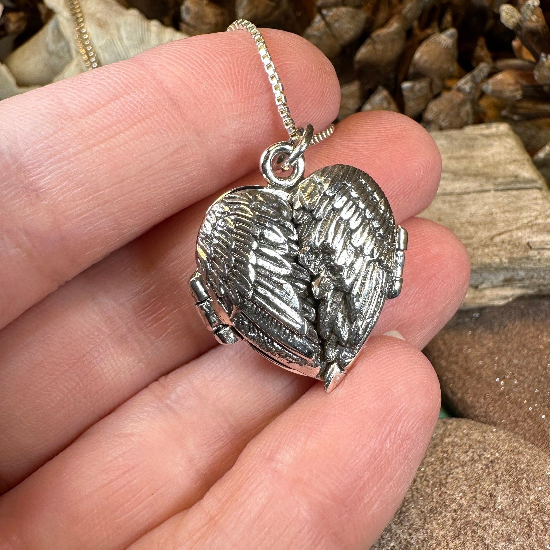 Clarity Angel Wings Locket