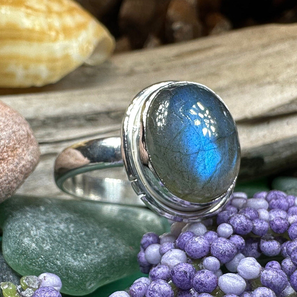 Celtic Twilight Labradorite Ring