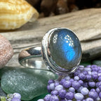 Celtic Twilight Labradorite Ring