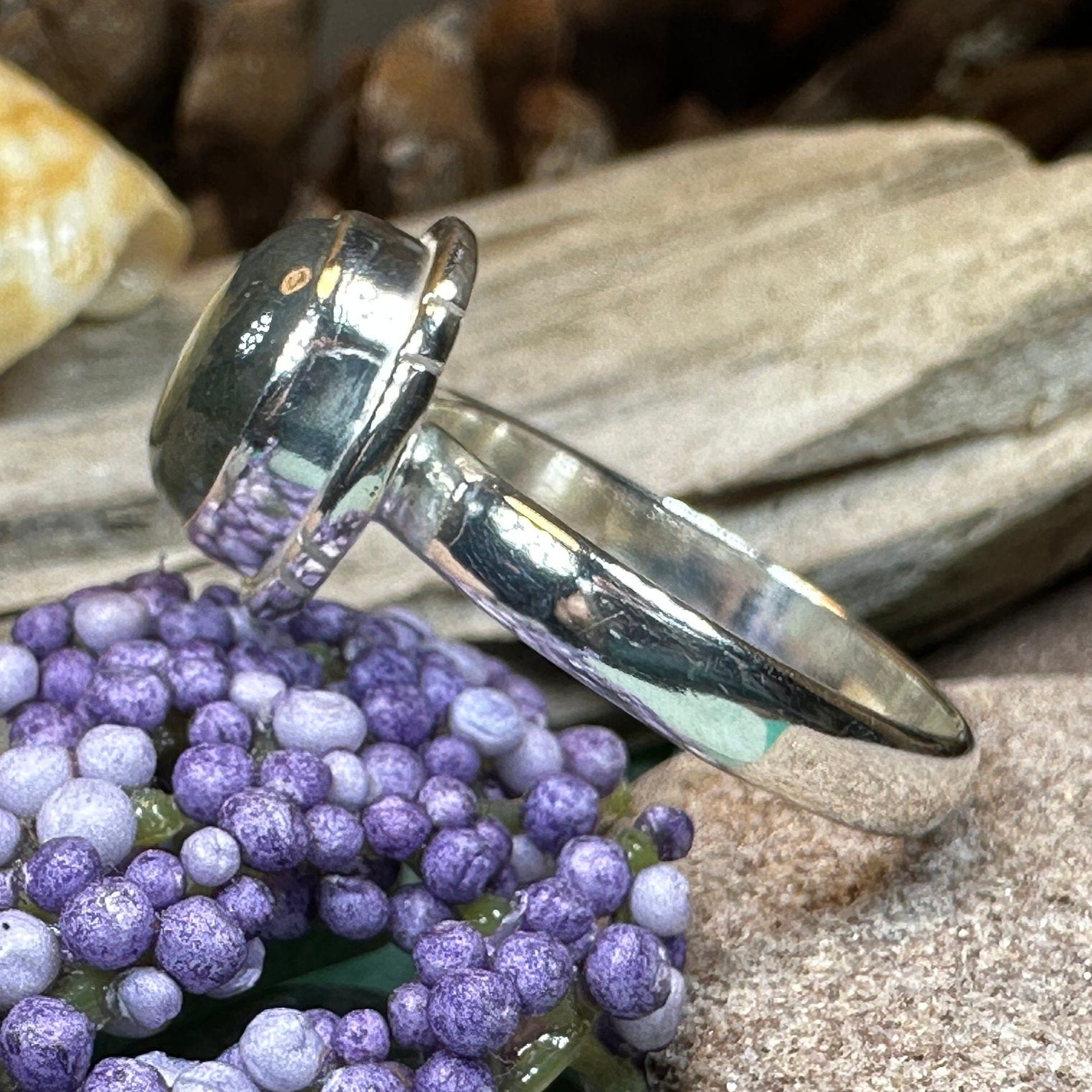 Celtic Twilight Labradorite Ring