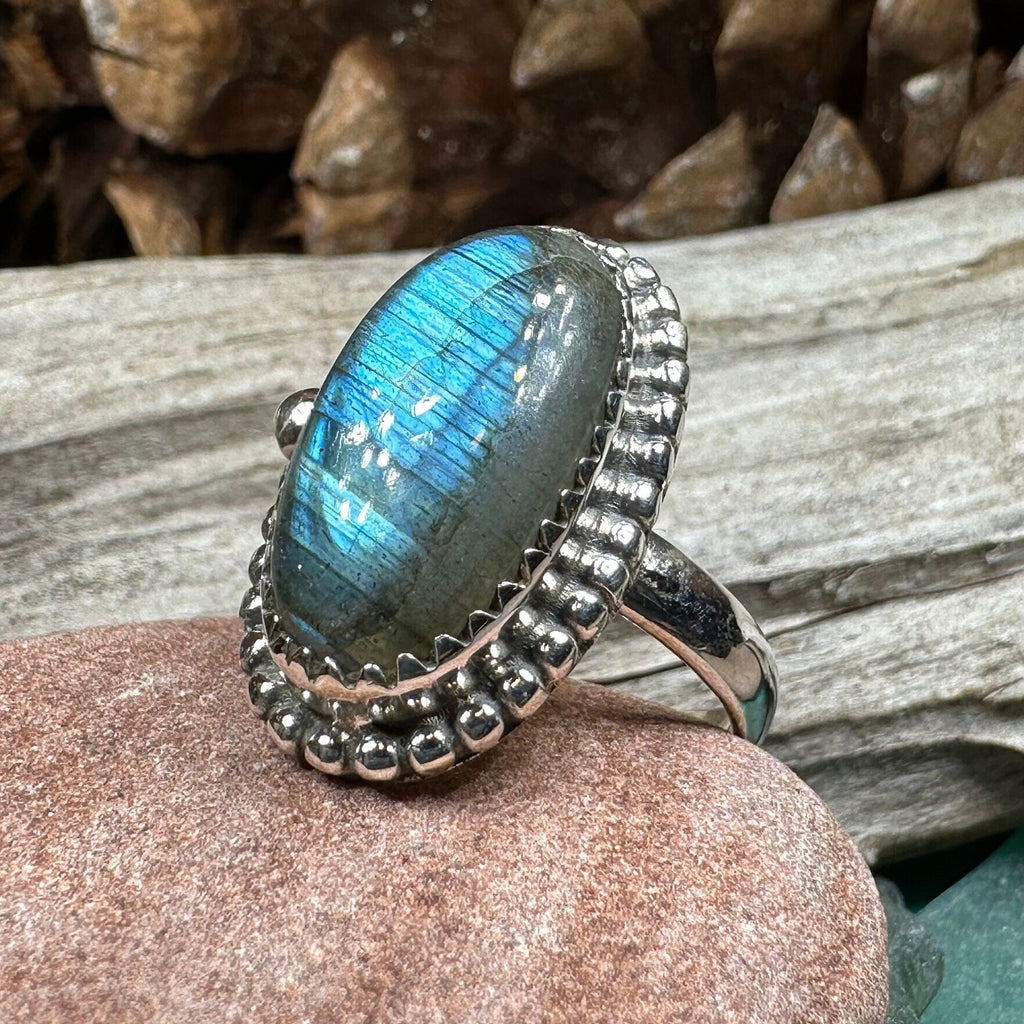 Celtic Storm Labradorite Ring