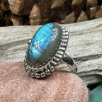 Celtic Storm Labradorite Ring