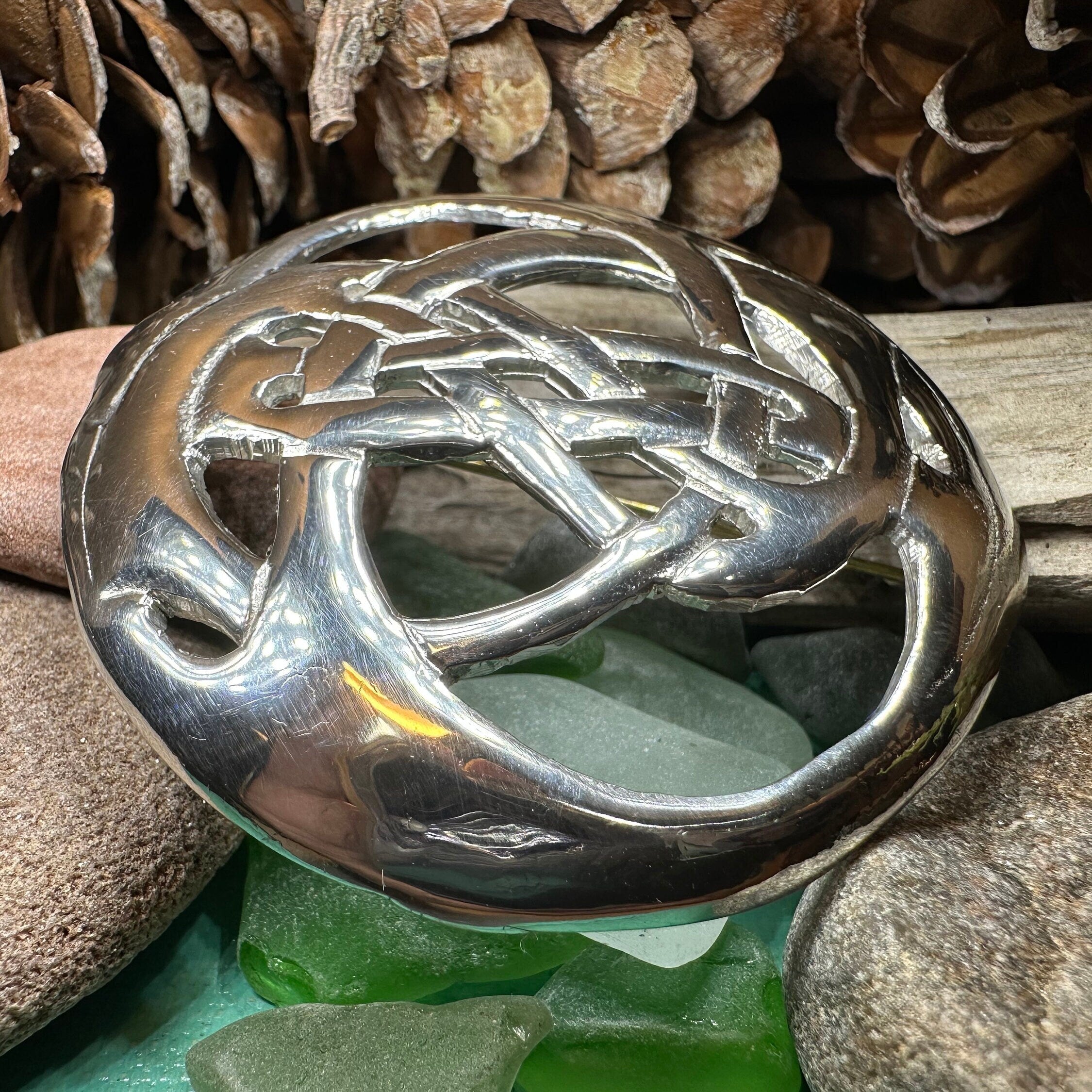 Amity Celtic Knot Tartan Brooch