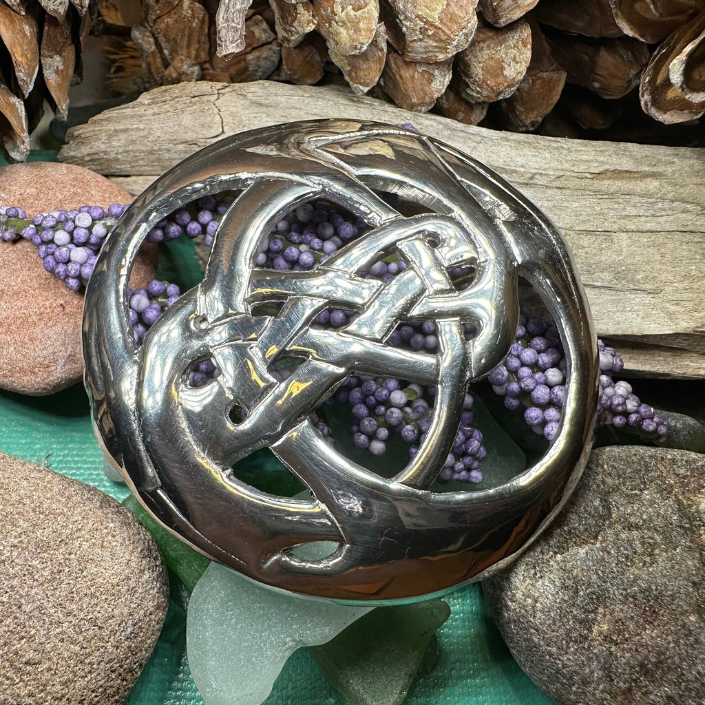 Amity Celtic Knot Tartan Brooch