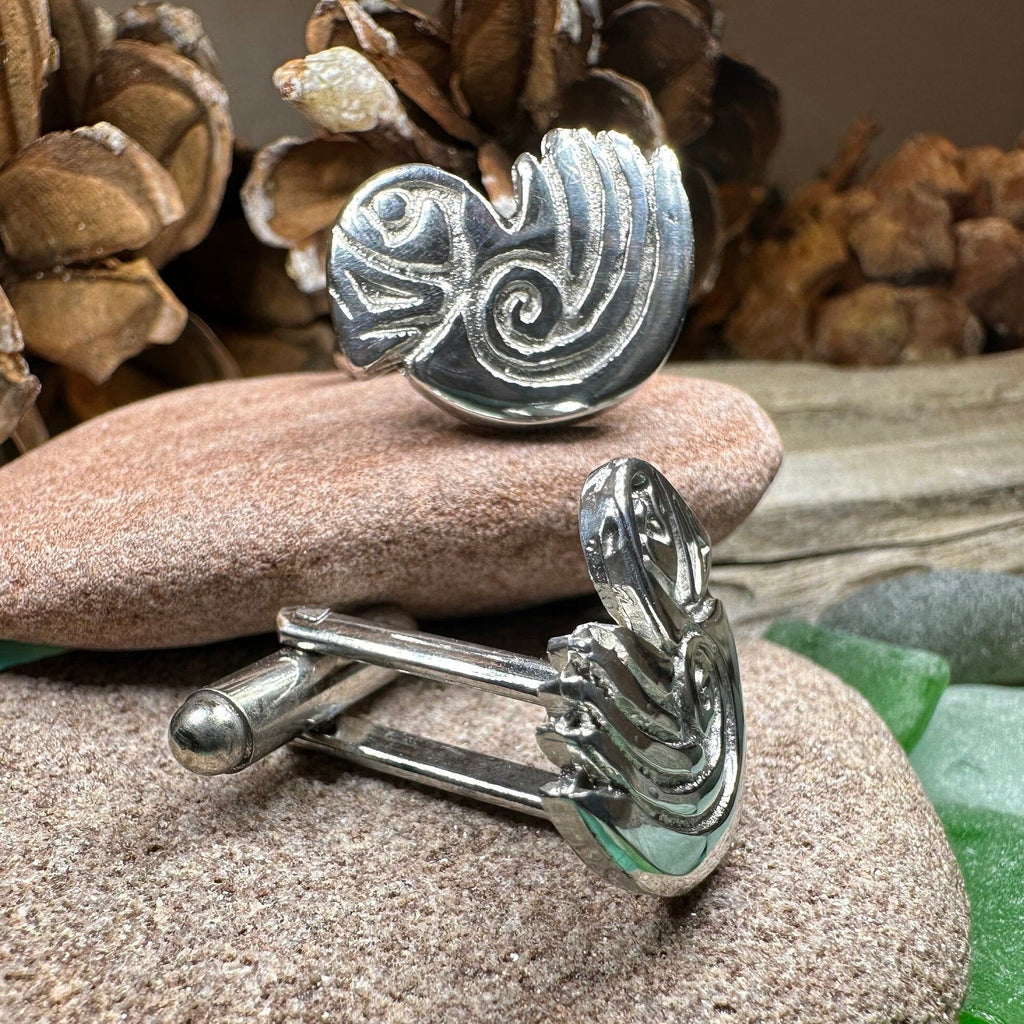 Celtic Puffin Cuff Links
