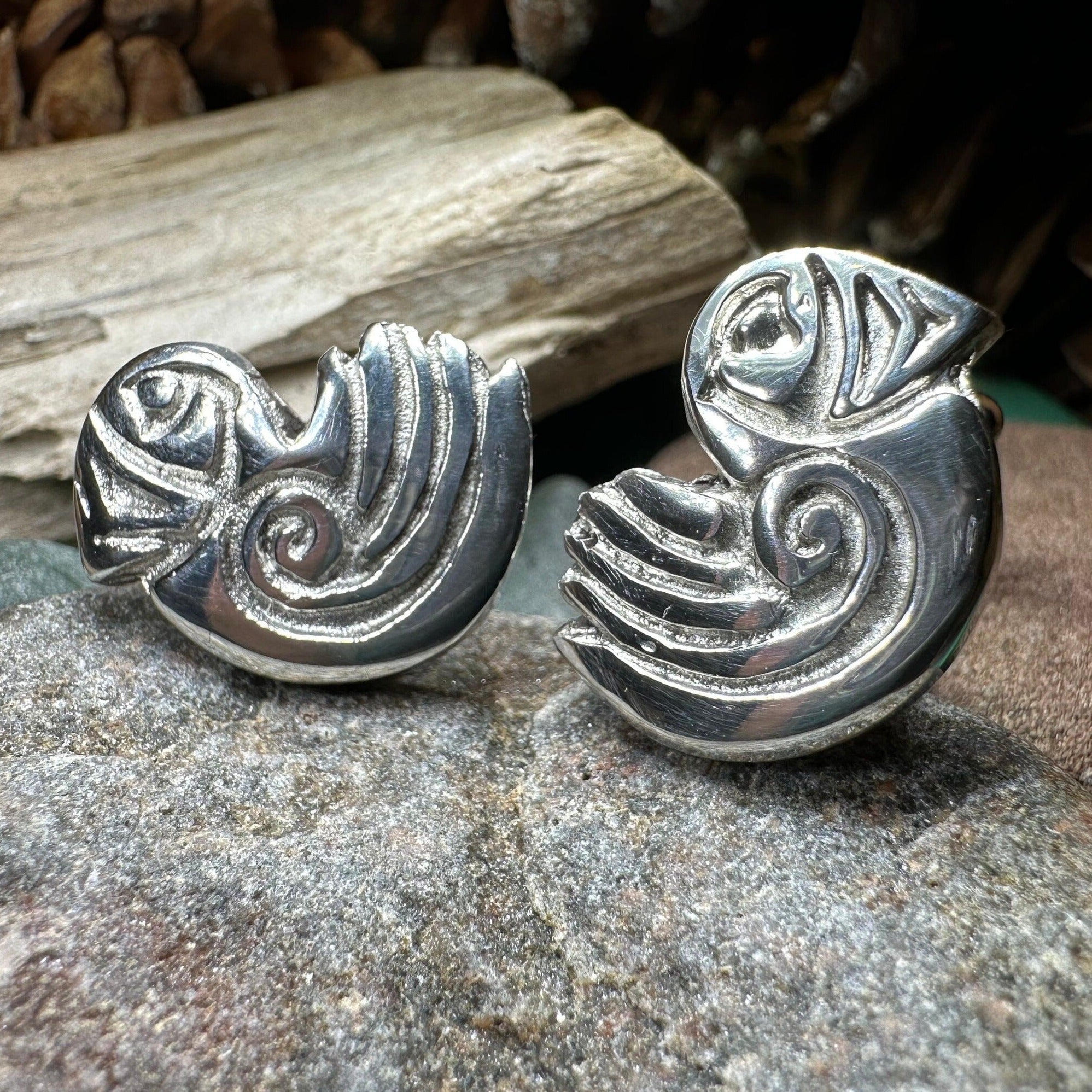 Celtic Puffin Cuff Links