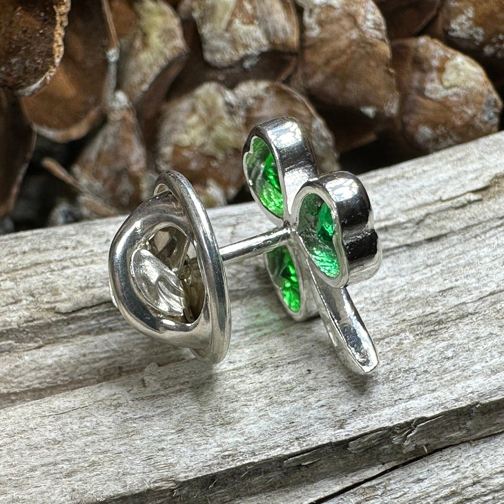 Irish Emerald Shamrock Lapel Pin