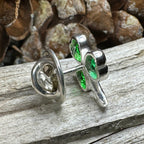 Irish Emerald Shamrock Lapel Pin