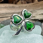 Irish Emerald Shamrock Lapel Pin