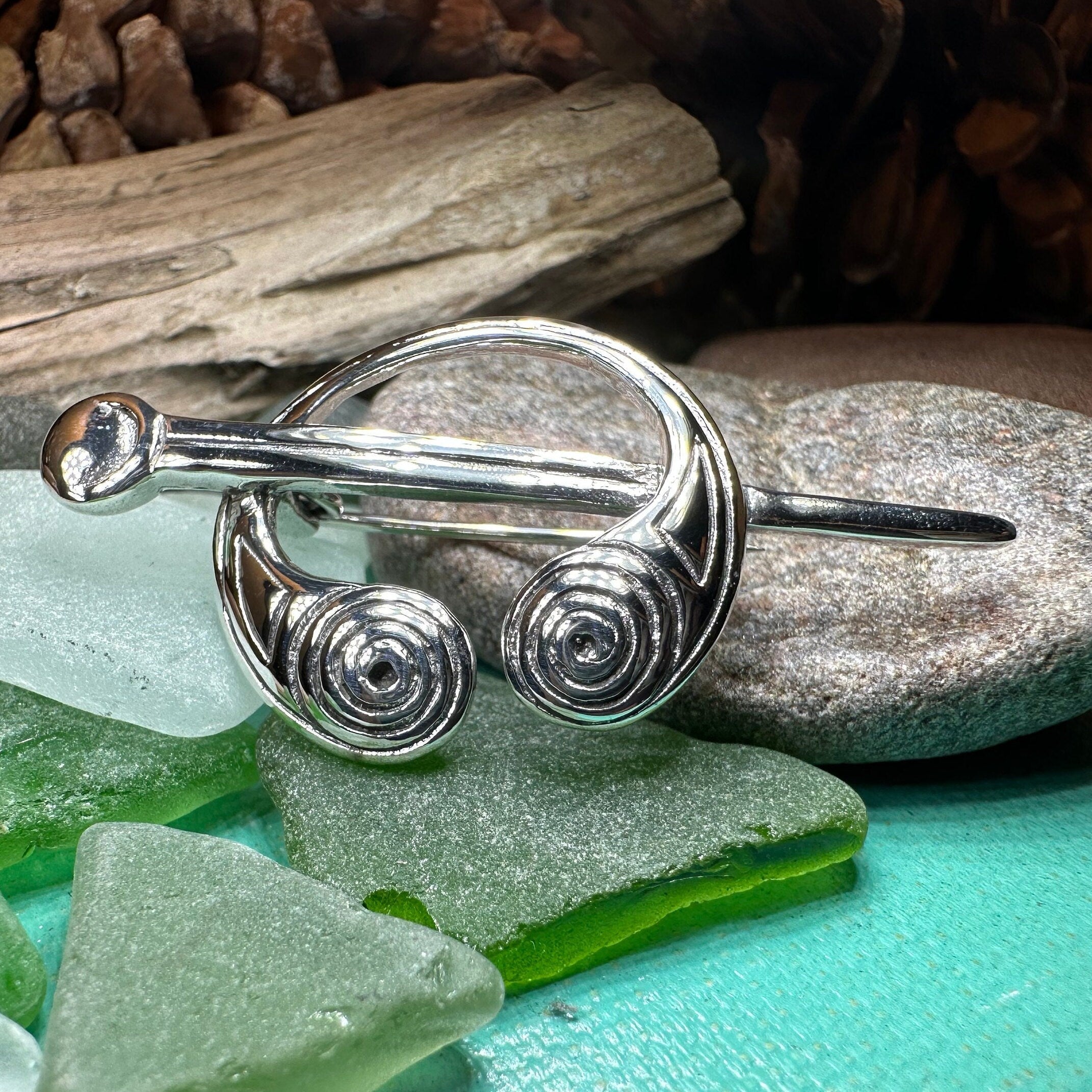 Darini Celtic Spiral Brooch