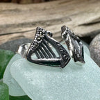 Ireland's Harp Post Earrings