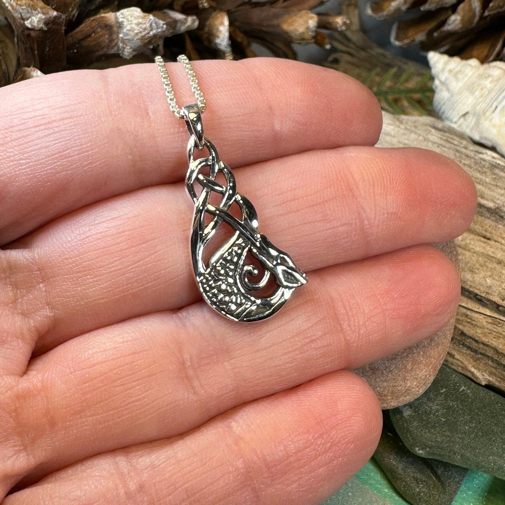 Muirgen Celtic Dragon Necklace