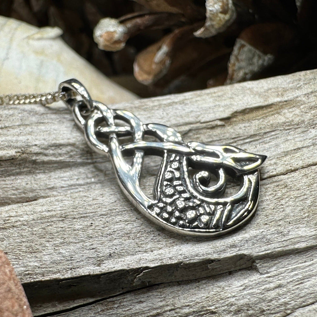 Muirgen Celtic Dragon Necklace