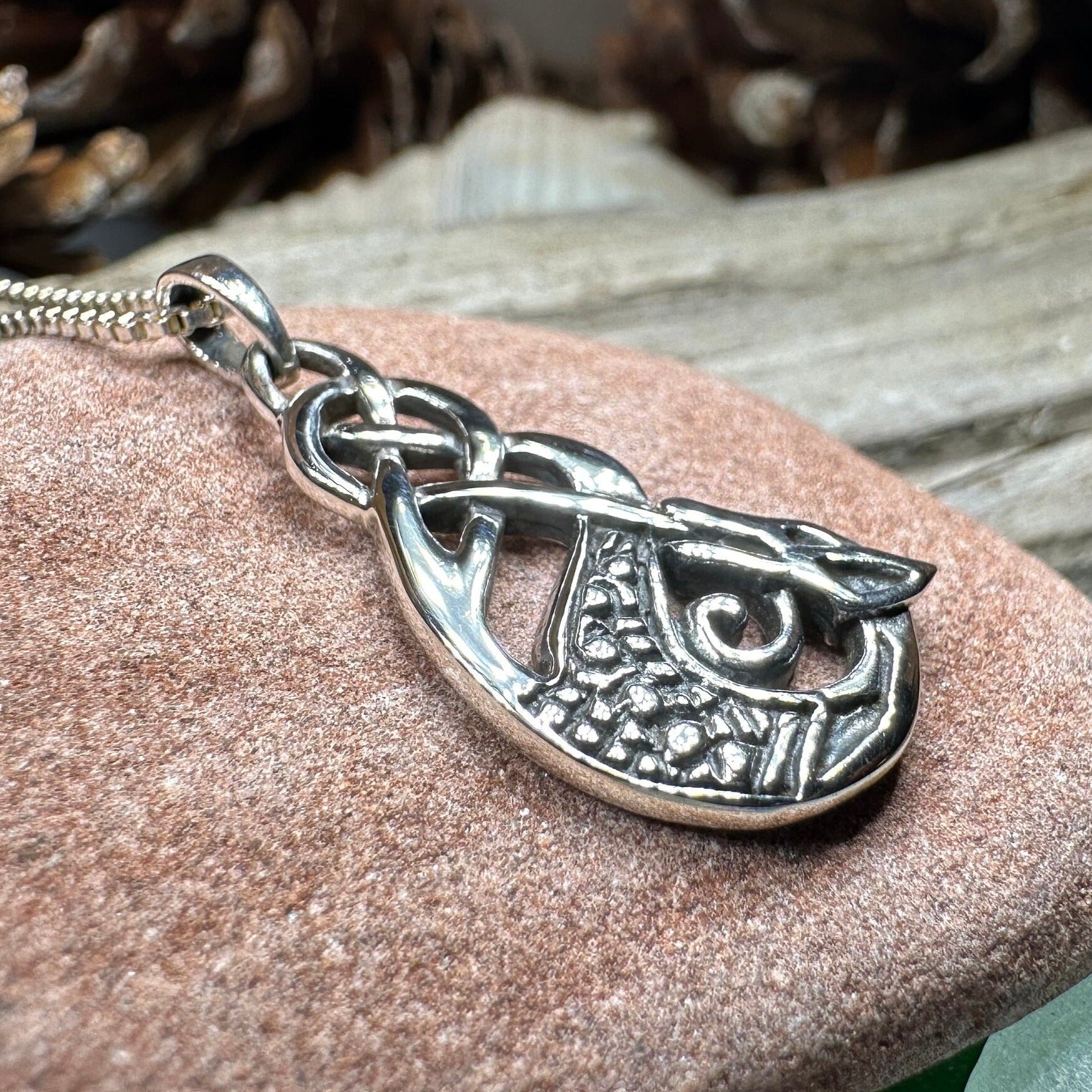 Muirgen Celtic Dragon Necklace