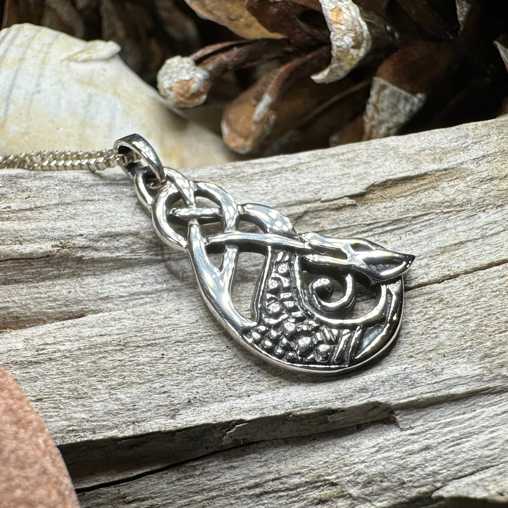 Muirgen Celtic Dragon Necklace