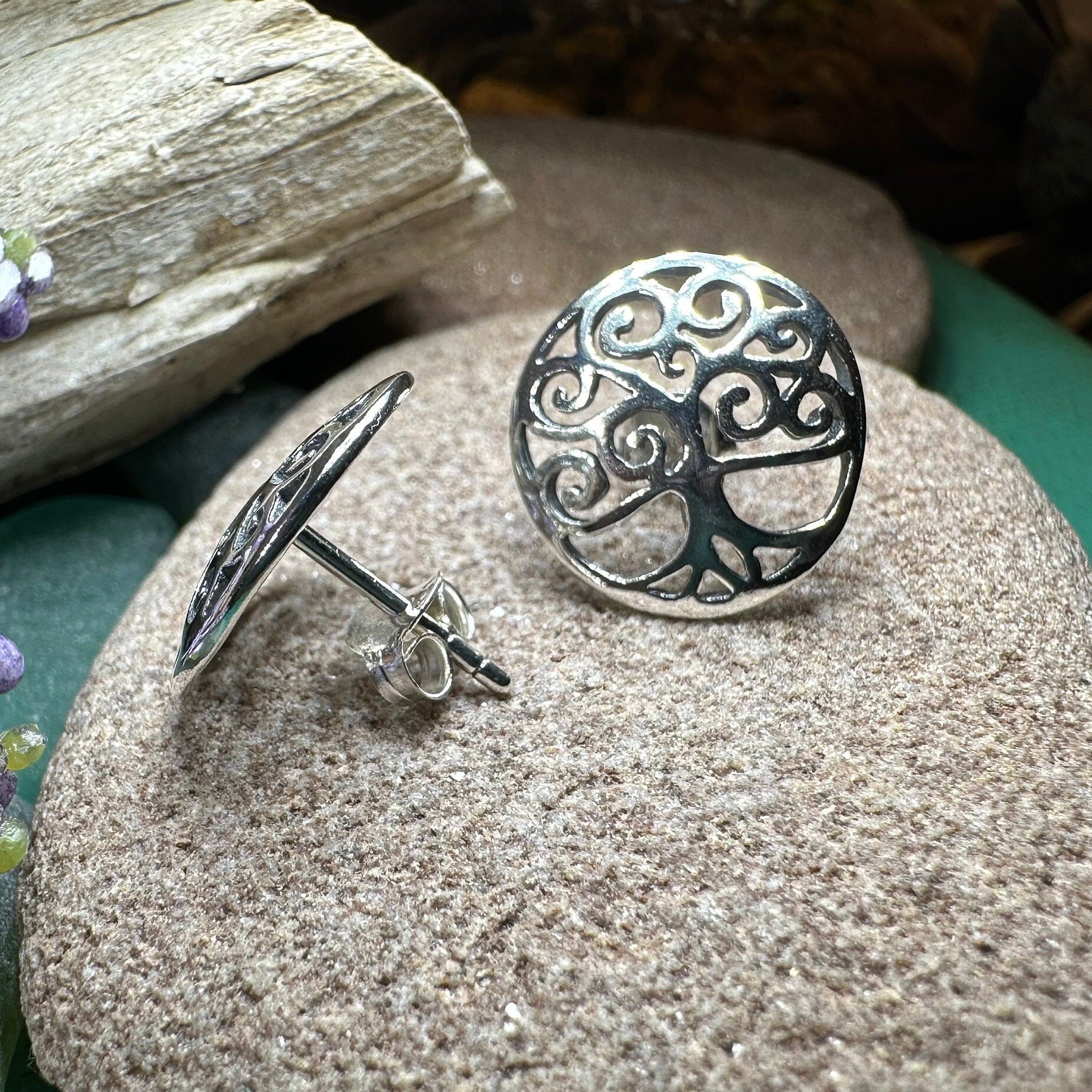 Muirenn Tree of Life Stud Earrings