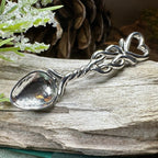 Welsh Celtic Heart Love Spoon Brooch