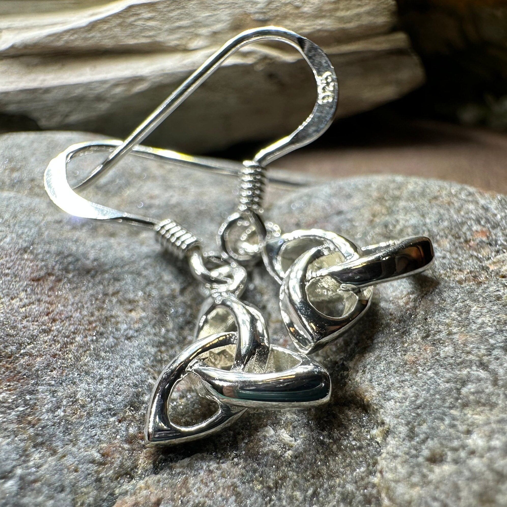 Petite 3-D Trinity Knot Earrings