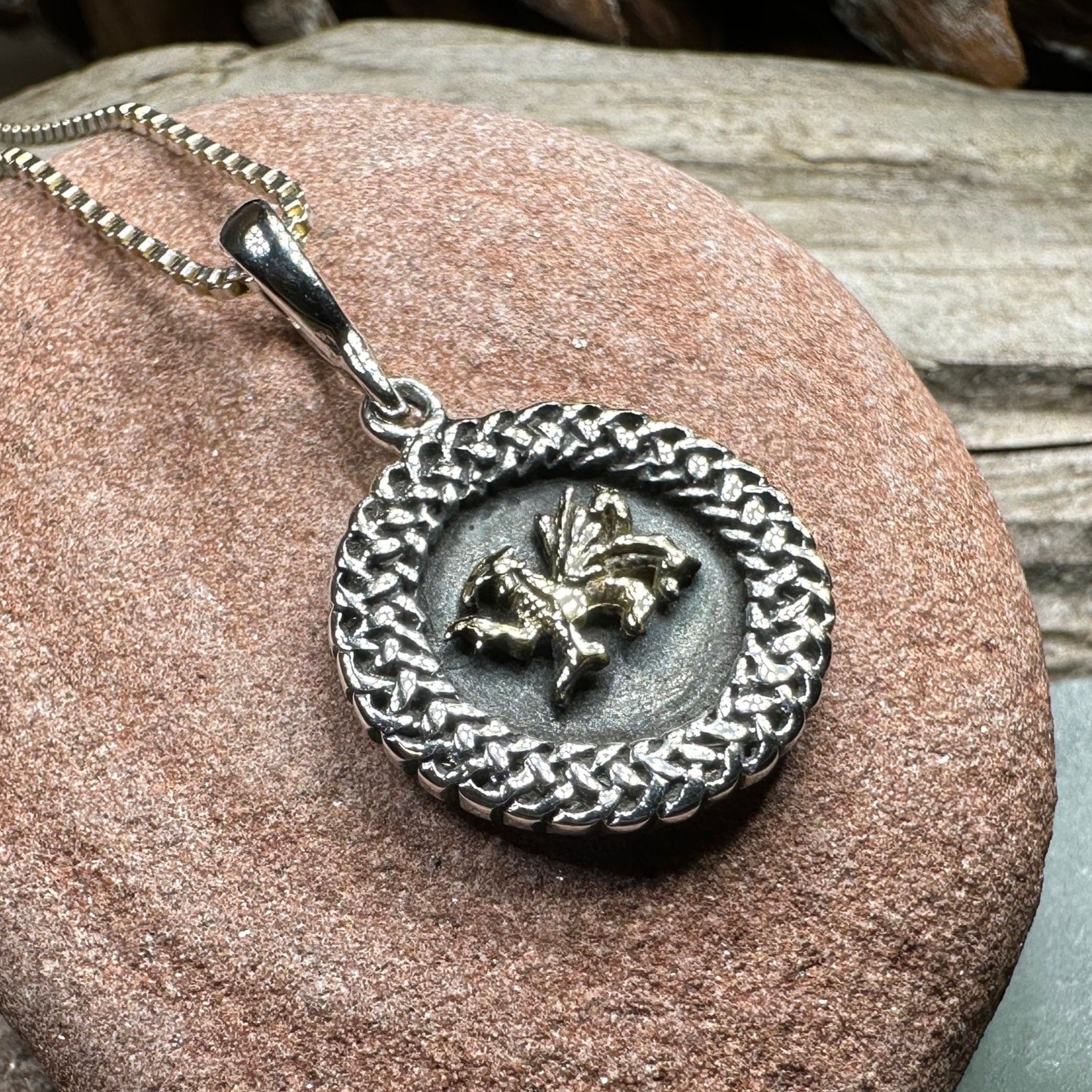 Welsh Dragon Celtic Necklace