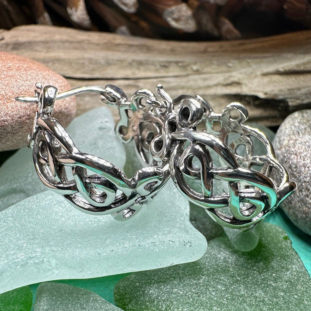 Laretta Celtic Hoop Earrings