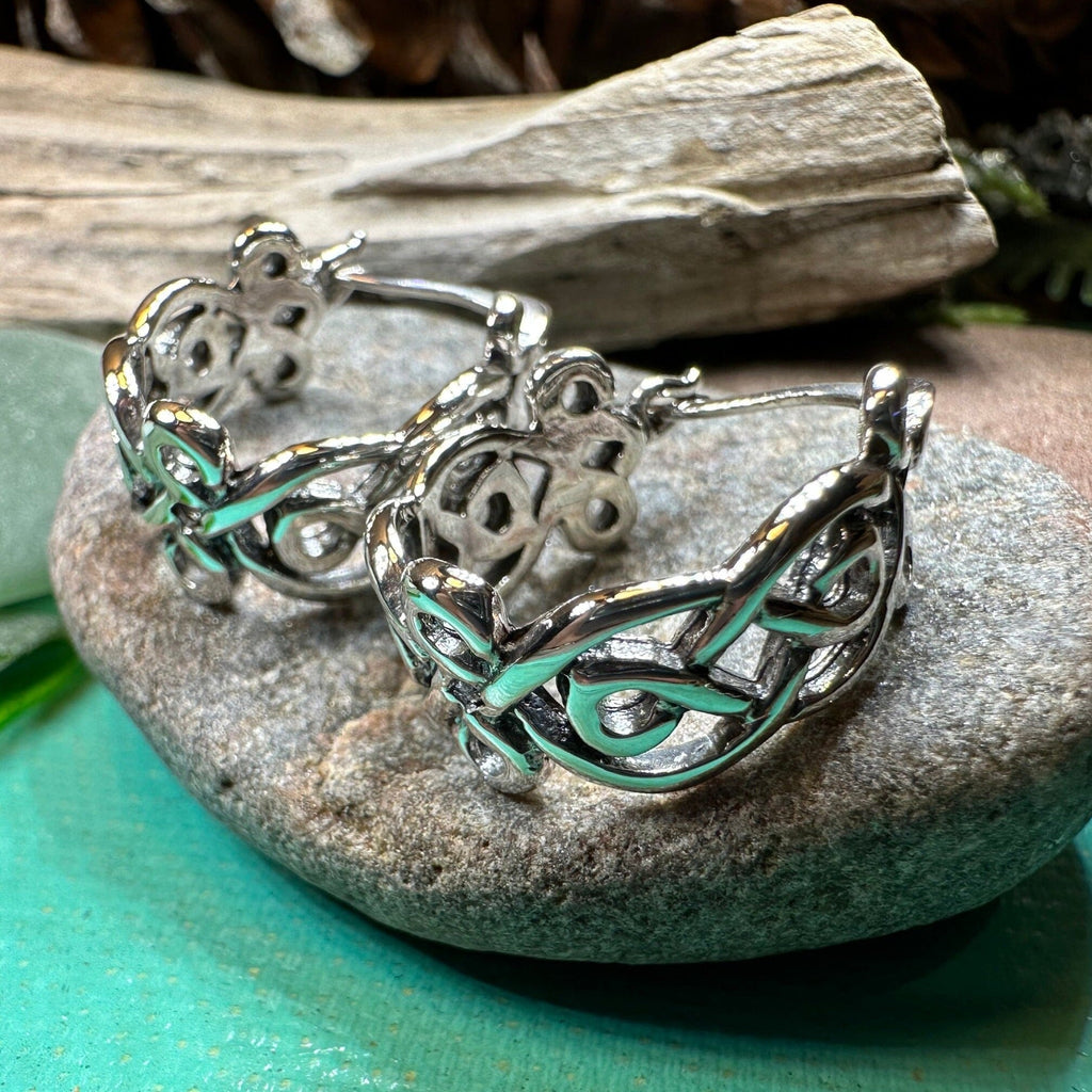 Laretta Celtic Hoop Earrings