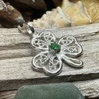 Irish Lace Shamrock Necklace