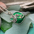Shannyn Shamrock Enamel Necklace