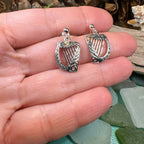 Ancient Harp Post Back Earrings