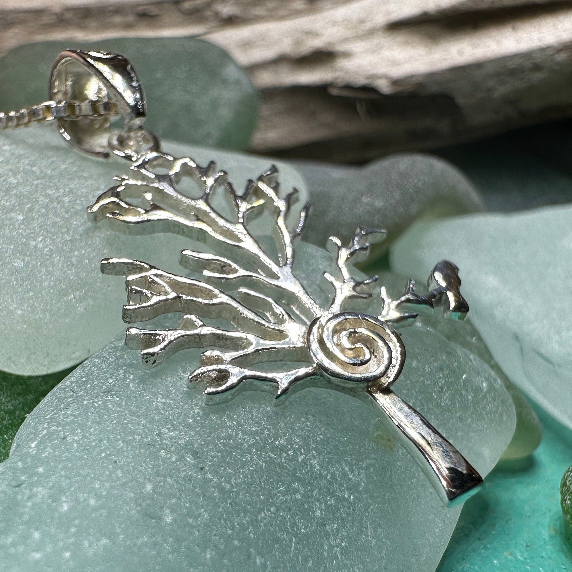 Eternal Spiral Tree of Life Necklace