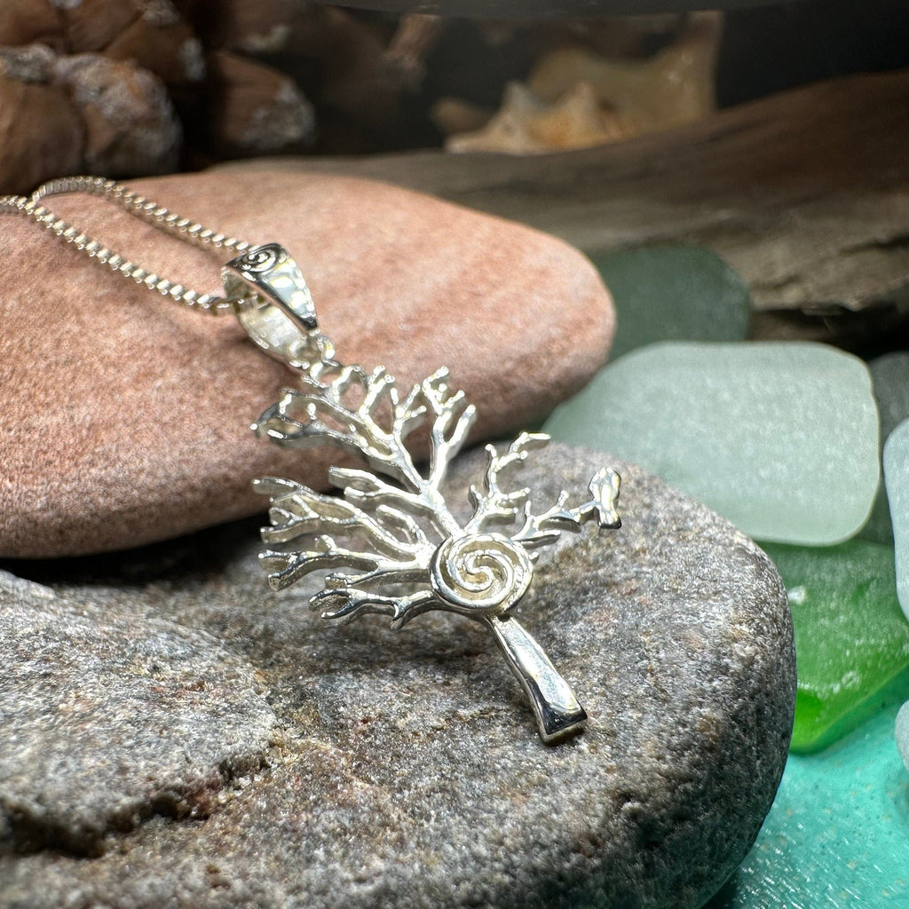Eternal Spiral Tree of Life Necklace