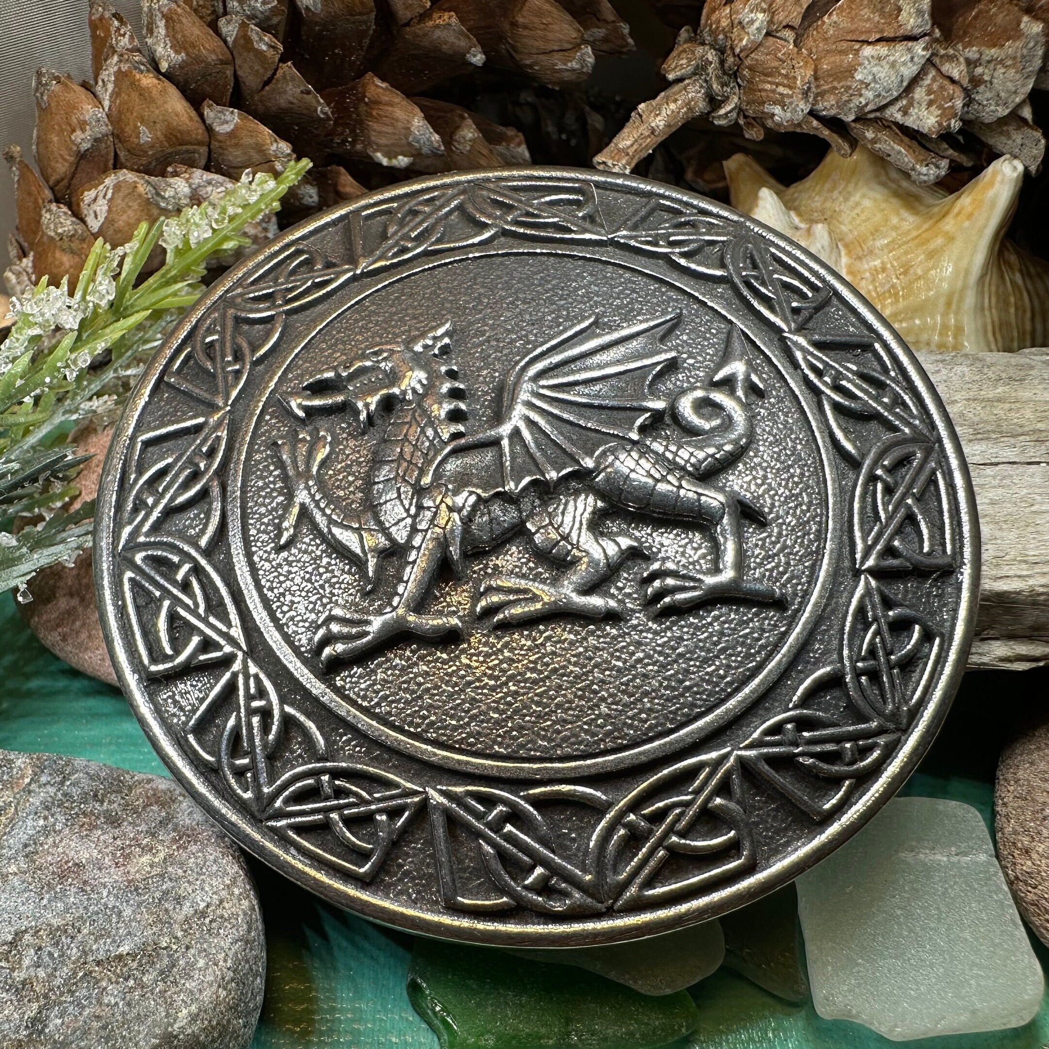 Large Welsh Dragon Brooch