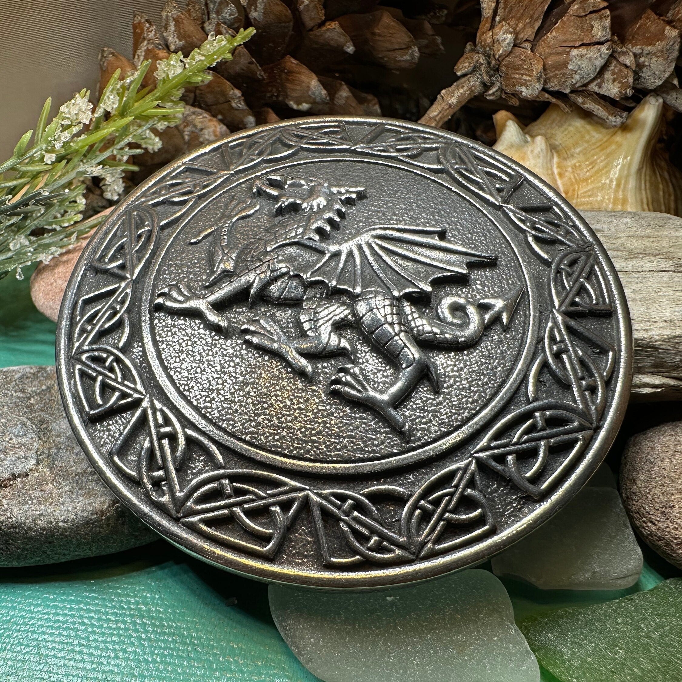 Large Welsh Dragon Brooch
