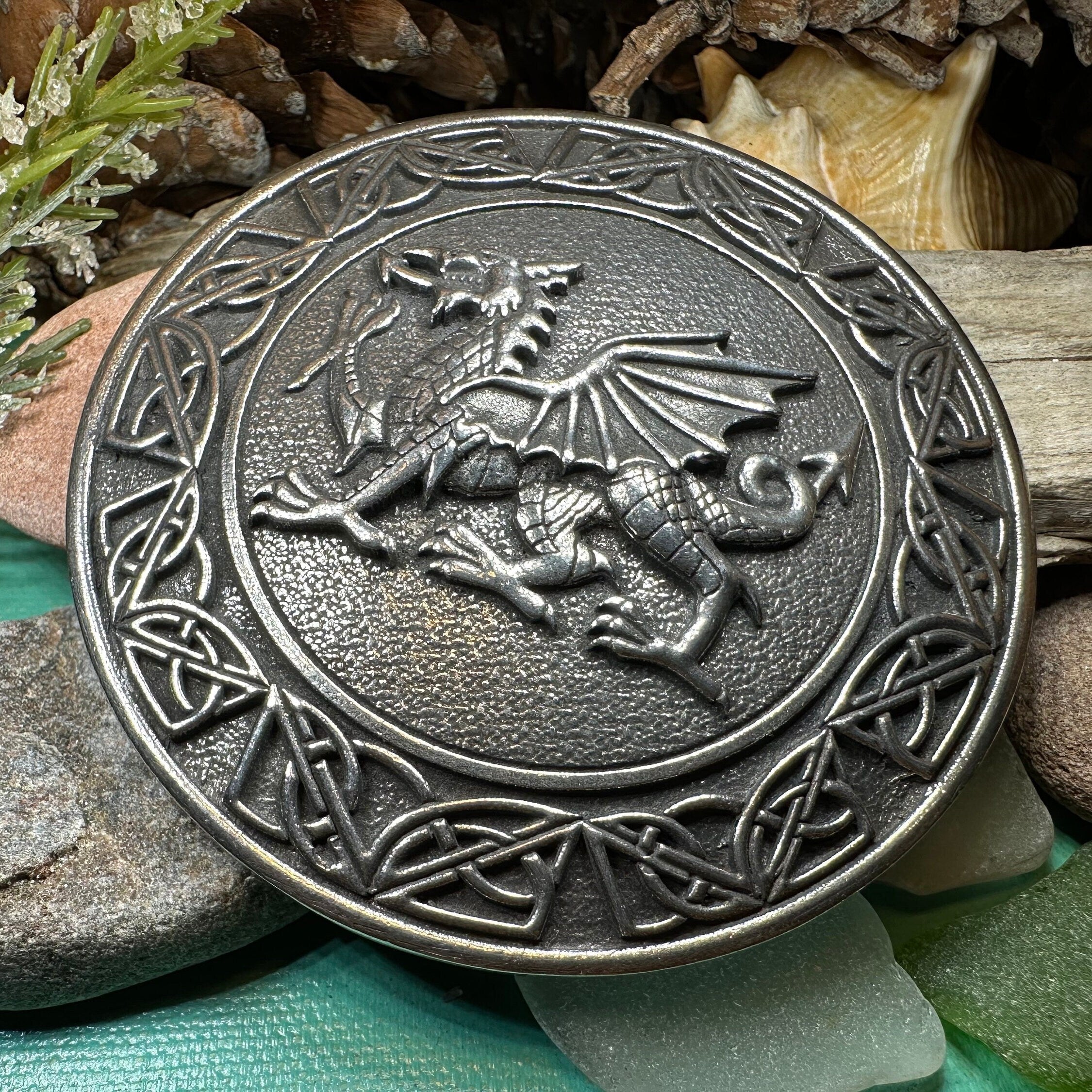 Large Welsh Dragon Brooch