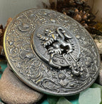 Royal Lion and Thistle Plaid Brooch